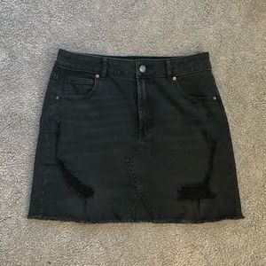 Black Wild Fable Jean Skirt